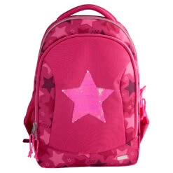 Depesche 10722 TOPModel Schulrucksack Streichpailletten Stern Pink -Spielzeug Discounter 10722 1 4010070419400 a ruck 0419 300dpi