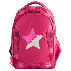 Depesche 10722 TOPModel Schulrucksack Streichpailletten Stern Pink