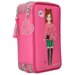 Depesche 10729 TOPModel 3-fach Federtasche Talita Model Pink -Spielzeug Discounter 10729 2 4010070420321 a feta 0619 300dpi