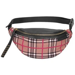 Depesche 10813 TOPModel Karo - Muster Bauchtasche Crossbag Beige