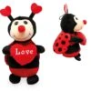 Marienkäfer Plüsch Mit Herz "Love" Und Flügeln Ca. 25cm