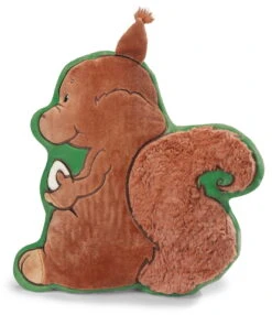 Nici 33425 Kissen Eichhörnchen Quincy Oak Figürlich 35x32cm Plüsch Forest Friend