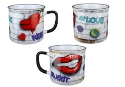 Gilde 44309 Keramik Tasse Streetart "Love" Ca. 390ml -Spielzeug Discounter 44309 4 14 2