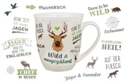 Gilde 44946 Jumbo-Tasse "Wild & Ungezähmt" Mit Sprüchen Ca. 400ml Porzellan -Spielzeug Discounter 44946 4 1