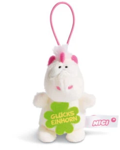 Nici 44985 Message To Go Loop 8cm Einhorn Theodor - GLÜCKSEINHORN -Spielzeug Discounter 44985 01 HA Frei 1638x2048