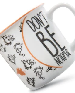 Nici 45021 Porzellantasse Metallic 'Don`t Be Normal" Vögel Kaffeetasse Teetasse -Spielzeug Discounter 45021 04 ZA 1638x2048