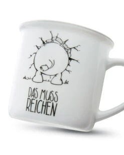 Nici 45029 Porzellantasse Metallic "Ich Bin Hier, Das Muss Reichen" Nashorn -Spielzeug Discounter 45029 04 ZA 1638x2048
