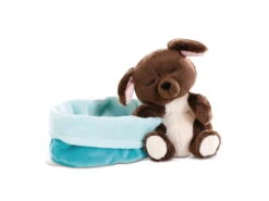 Nici 48112 Sleeping Puppies Schlafendes Hundebaby Im Körbchen 12cm Dunkelbraun -Spielzeug Discounter 45372 03 ZA Frei 2048x1536