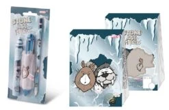 Nici 46663/46664 Schreibset Block Stifteset Geschenkset Stone Age Friends