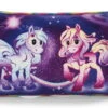 Nici 47854 Kissen Pony Stars Pferde Starjumper & Candydust 43x25cm GREEN