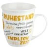 Gilde 49633 Jumbo-Tasse "Ruhestand" Mit Sprüchen Gelb 400ml Porzellan