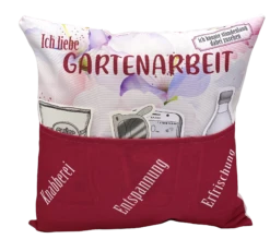 Hergo Sofahelden Outdoor-Kissen Mit Taschen 43x43cm - Gartenarbeit 8758