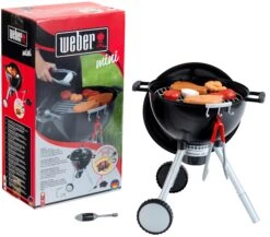 Theo Klein Weber Mini Holzkohle Kugelgrill Mit Kindgerechten Funktionen Inkl. Zubehör 9466