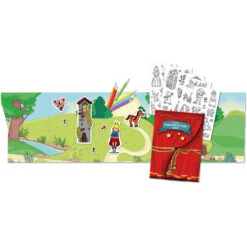 Trendhaus 955180 MÄRCHENSTUNDE Sticker Märchenwelt Ausmal-& Spielspaß KreativSet -Spielzeug Discounter 955180 f MAERCHENSTUNDE Sticker zum Ausmalen Spielen