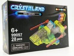 Johntoy N-Brix Crystaland Mini Series Bausteine - 99057 Kampfjet (28 Teile)