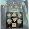 Call Of Cthulhu Würfelset Rollenspielwürfel Beige & Schwarz (7 Stück)