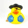 Gummiente Badeente Mit Quietsche - Pirat Mit Schwarzem Hut