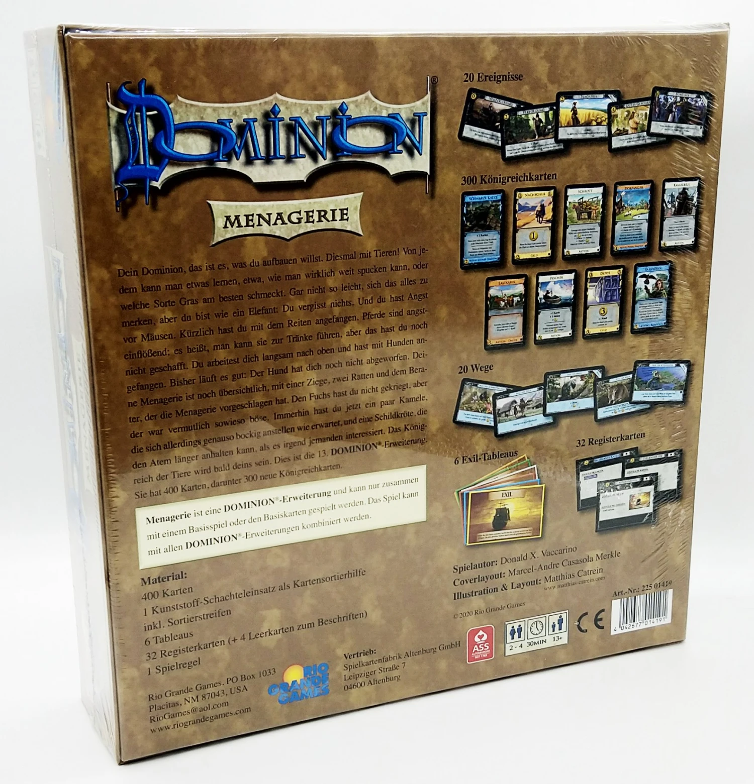 Rio-Grande-Games Dominion Erweiterung Menagerie - Jetzt Mit Tieren 2 Rio-Grande-Games Dominion Erweiterung Menagerie - Jetzt Mit Tieren – Bild 2