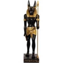 Ancient Egypt Anubis Stehend Ca. 20 Cm Handbemalt Dekogegenstand Ägypten MC90000