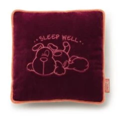 Nici 27589 Kissen Hund Mischling Quadratisch 25x25cm Plüsch Kuschelkissen