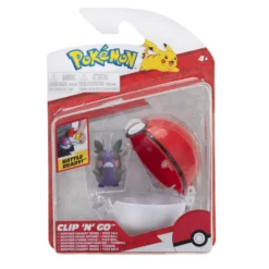 Jazwares PKW0158 Pokemon Figur + Pokeball Clip'n'Go - Morpeko Kohldampfmuster