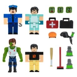 JAZWARES Roblox Mix & Match 4 Figuren Mit Zubehör - Field Trip Z: Principal Boss ROB0494 -Spielzeug Discounter Roblox Field Trip Z Principal Boss Group 01 ROB0494 NS OP 1 kk