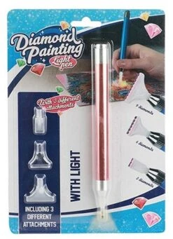 Diamond Painting Light Pen - Stift Mit Beleuchtung & 3 Aufsätzen 26692Z - Kupfer