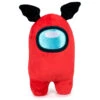 Among Us Plüsch Kuscheltier Ca 30cm - Rot Mit Fledermausohren (10901)