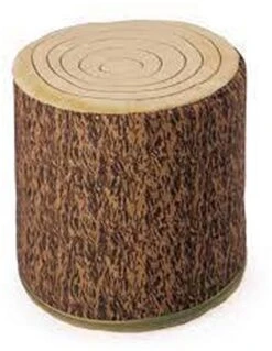 Käthe Kruse Sitzsack Pouf Baumstamm Holzoptik Ca 30x30cm Plüsch Deko (55124)